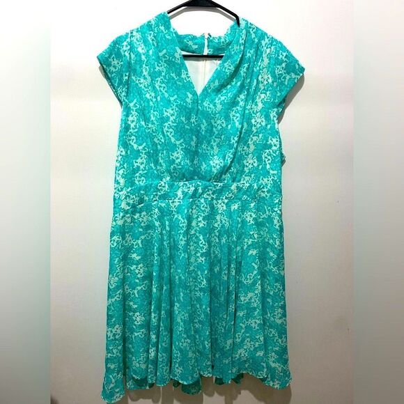 Ricki's Dresses & Skirts - Elegant Teal Patterned Dress new with tags Ricki’s